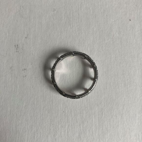 Size 8 Clear Sparkling Crown Silver Ring - Picture 6 of 8